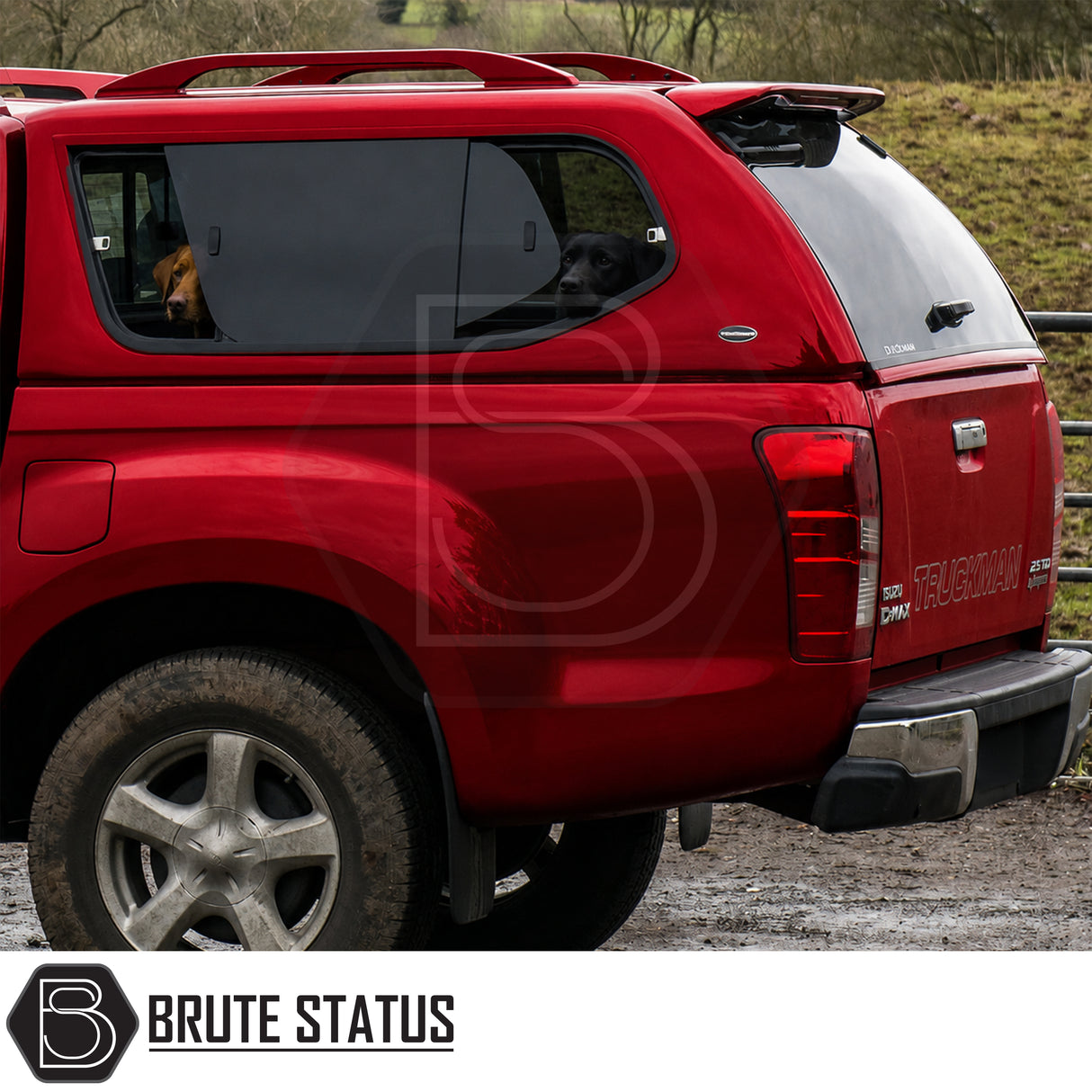 Cab-high Truckman GLS hardtop for Isuzu D-Max with wipe-clean vinyl-lined interior