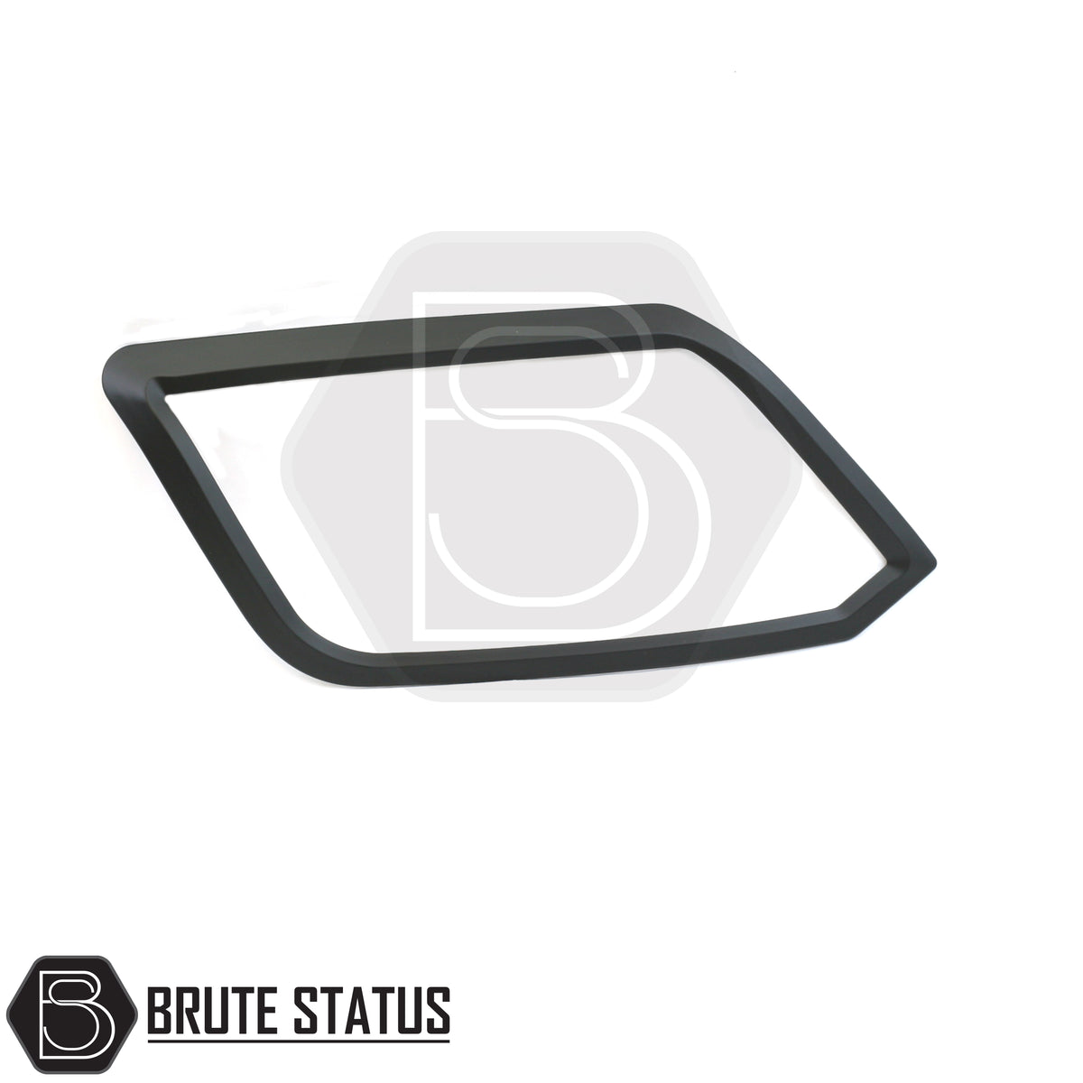 VW Amarok 2010-2022 front headlight covers and styling trim in high quality matte black ABS plastic with no drill adhesive installation