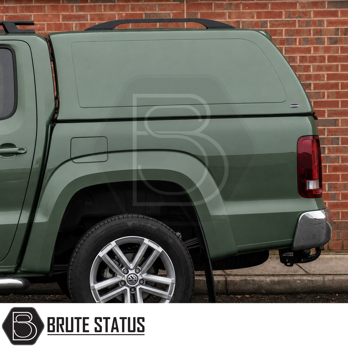 Premium commercial hardtop for Volkswagen Amarok with solid rear panel and aerodynamic cab-high design
