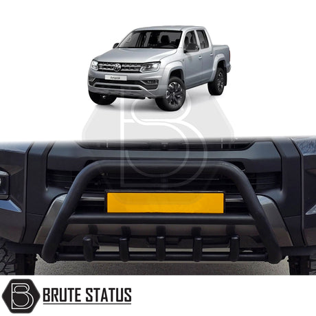Volkswagen Amarok 2017-2022 matte black stainless steel a bar
