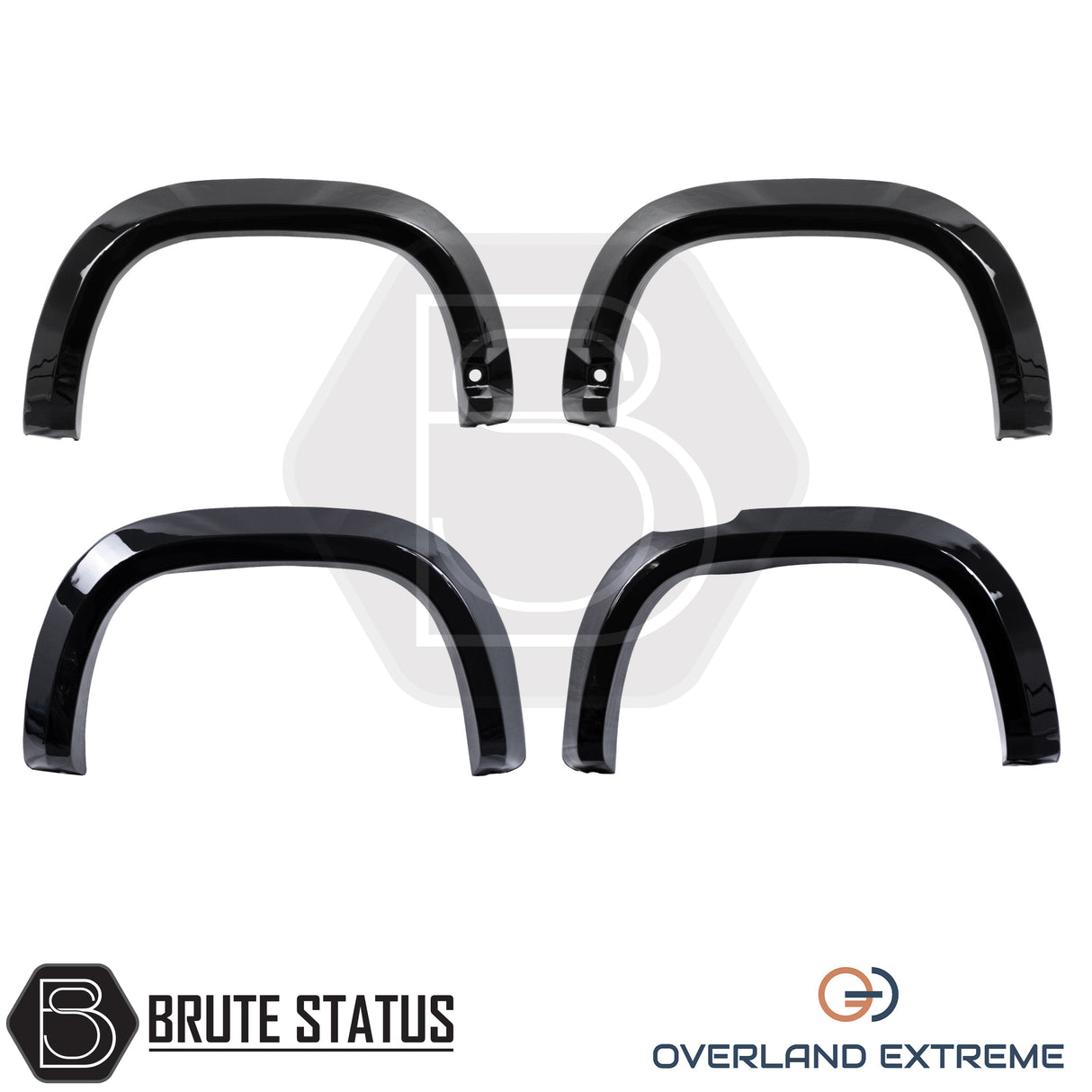 Gloss black Volkswagen Amarok 2023+ wide arch kit featuring precision CAD-designed wheel arch flares for premium vehicle styling.
