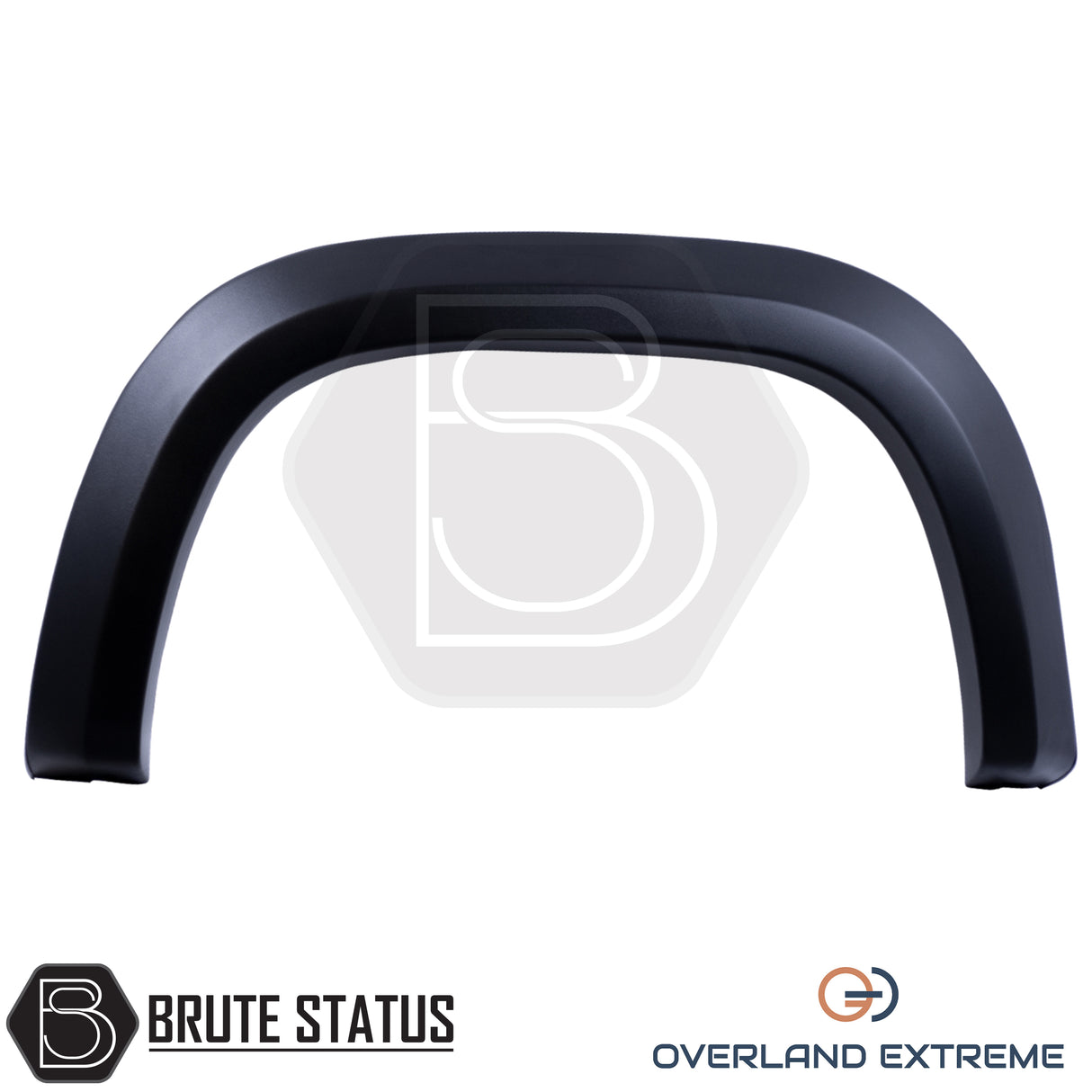 Volkswagen Amarok 2023+ wide body wheel arch kit, Overland Extreme matte black overfenders with durable rubber seal installation.