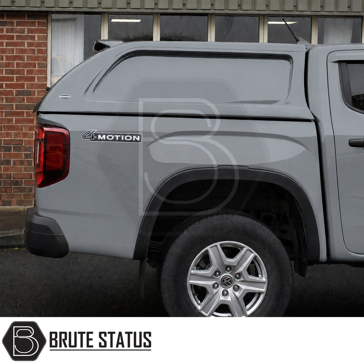 Truckman L-Series hardtop canopy for Volkswagen Amarok 2023+ with remote central locking and solid-sided design