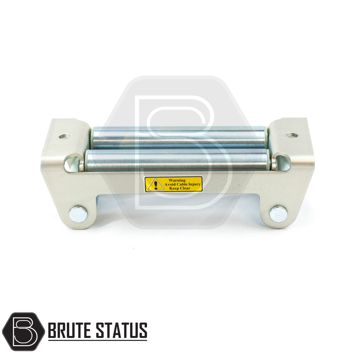 Brute Status silver stainless steel winch roller fairlead in universal fitment for pickup truck
