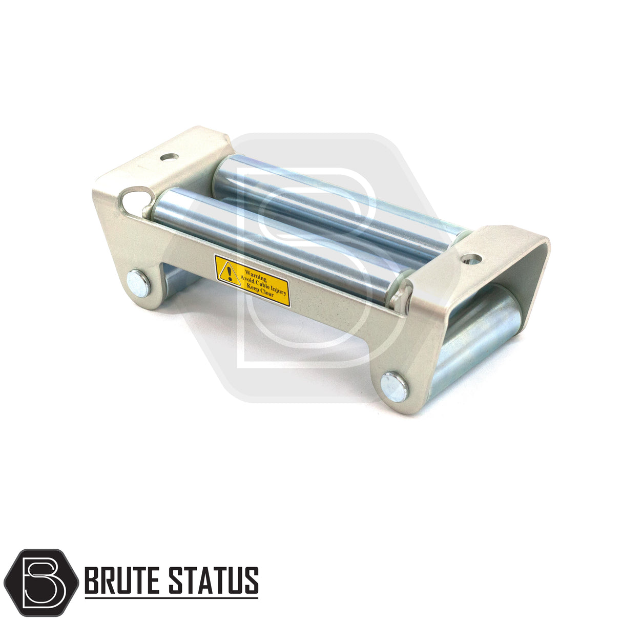Brute Status silver stainless steel winch roller fairlead in universal fitment for pickup truck