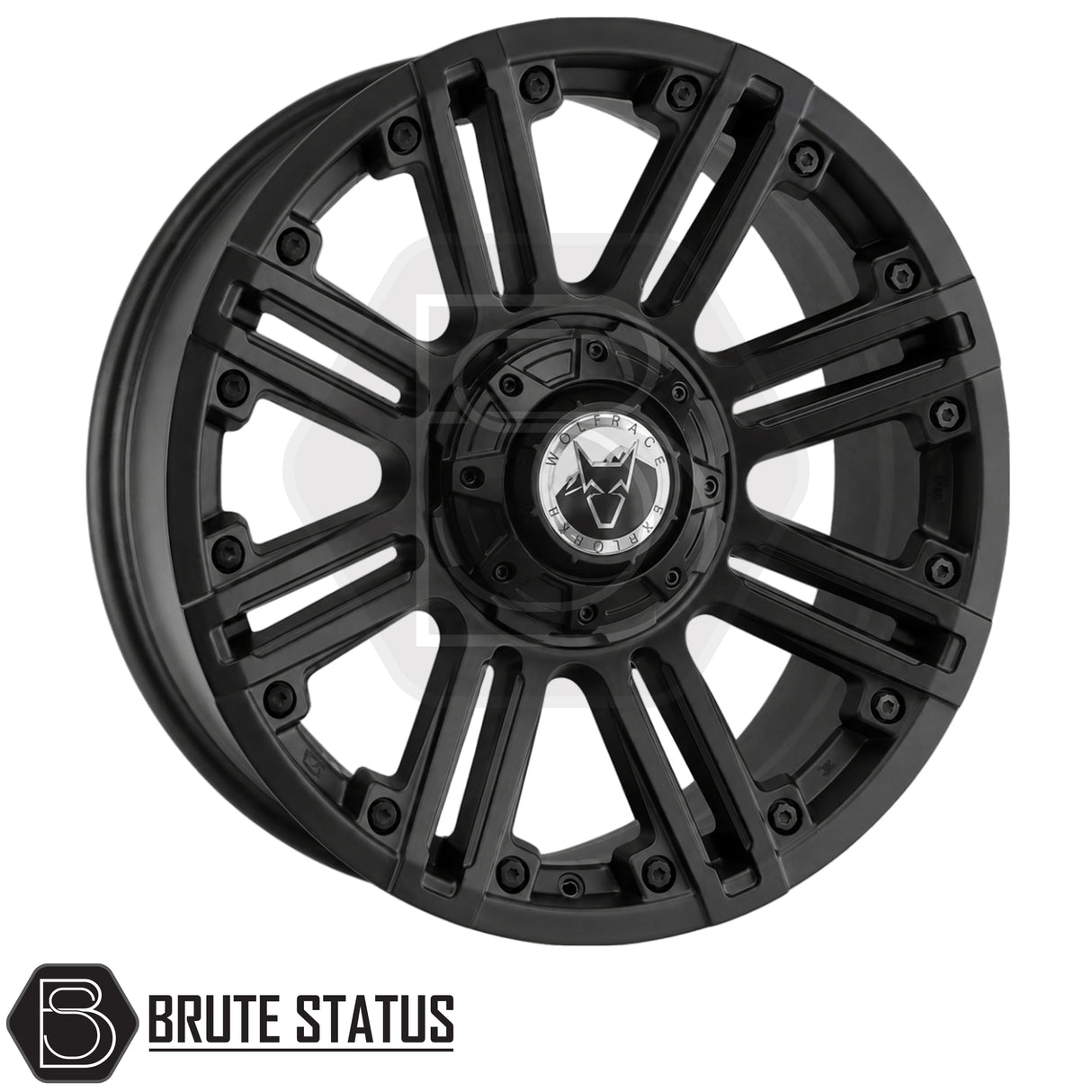 Wolfrace Explorer Amazon alloy wheels in matte black 20x9 with all terrain tyres, TPMS sensors and 6x139.7 fitment