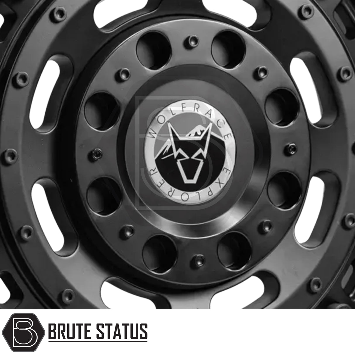 Wolfrace Slotmag Matte Finish Wheels – Set of 4 – Durable 17x8 alloy wheels for trucks and SUVs, available in multiple colour combinations, PCD options 5x120 or 6x114.3, offsets ET35–ET46, 1250kg load rating, includes wheel nuts and spigot rings.