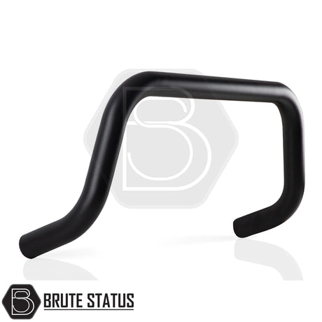 black bull/nudge bar for the vw amarok 2010-2017 pickup truck, showcasing its rugged design and protective build