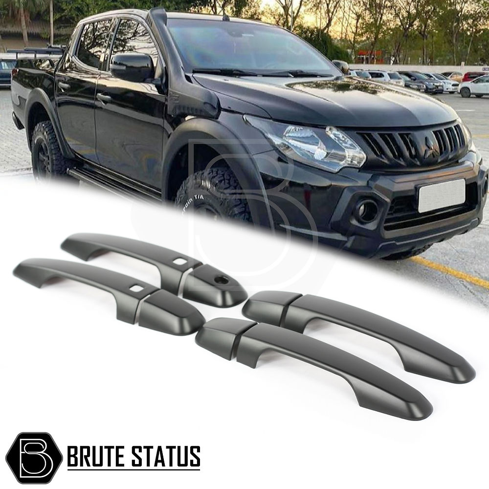 Türgriffabdeckungen für Mitsubishi L200 2015+, Mattschwarz