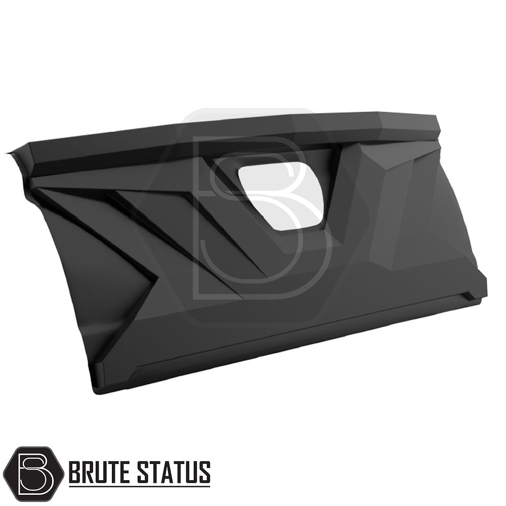 Mitsubishi L200 2010-2014 Series 4 Tailgate Cladding Cover, matte black, durable ABS plastic, protects against damage, easy fitment with double-sided tape.