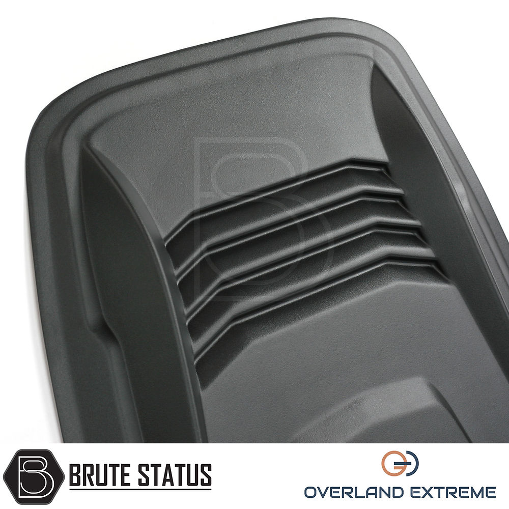 Matte black universal fitment bonnet scoop for pickup trucks – aerodynamic design, durable ABS plastic construction, enhances vehicle style and airflow