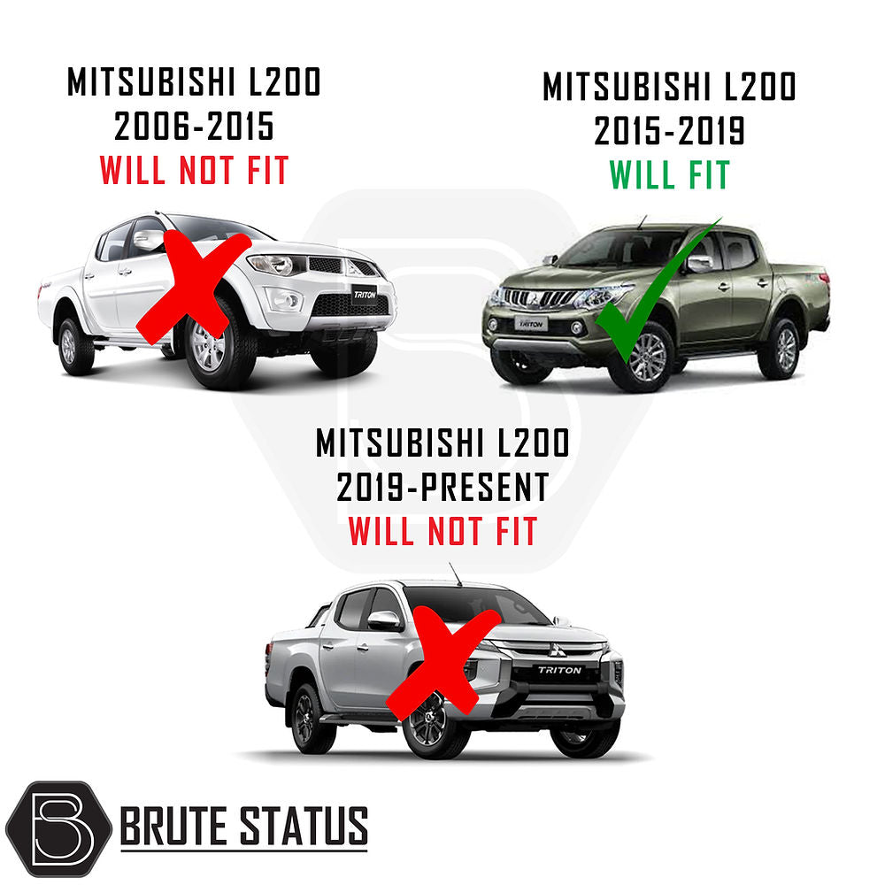 Fiat fullback 2015-2019 M10 Roll Bar installed on truck, showcasing its heavy-duty steel construction and sleek matte black finish.