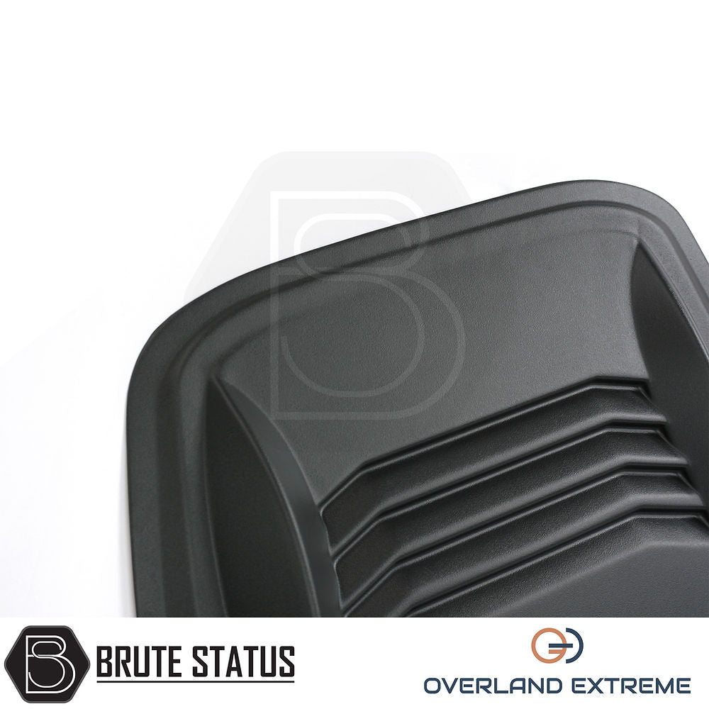 Matte black universal fitment bonnet scoop for pickup trucks – aerodynamic design, durable ABS plastic construction, enhances vehicle style and airflow