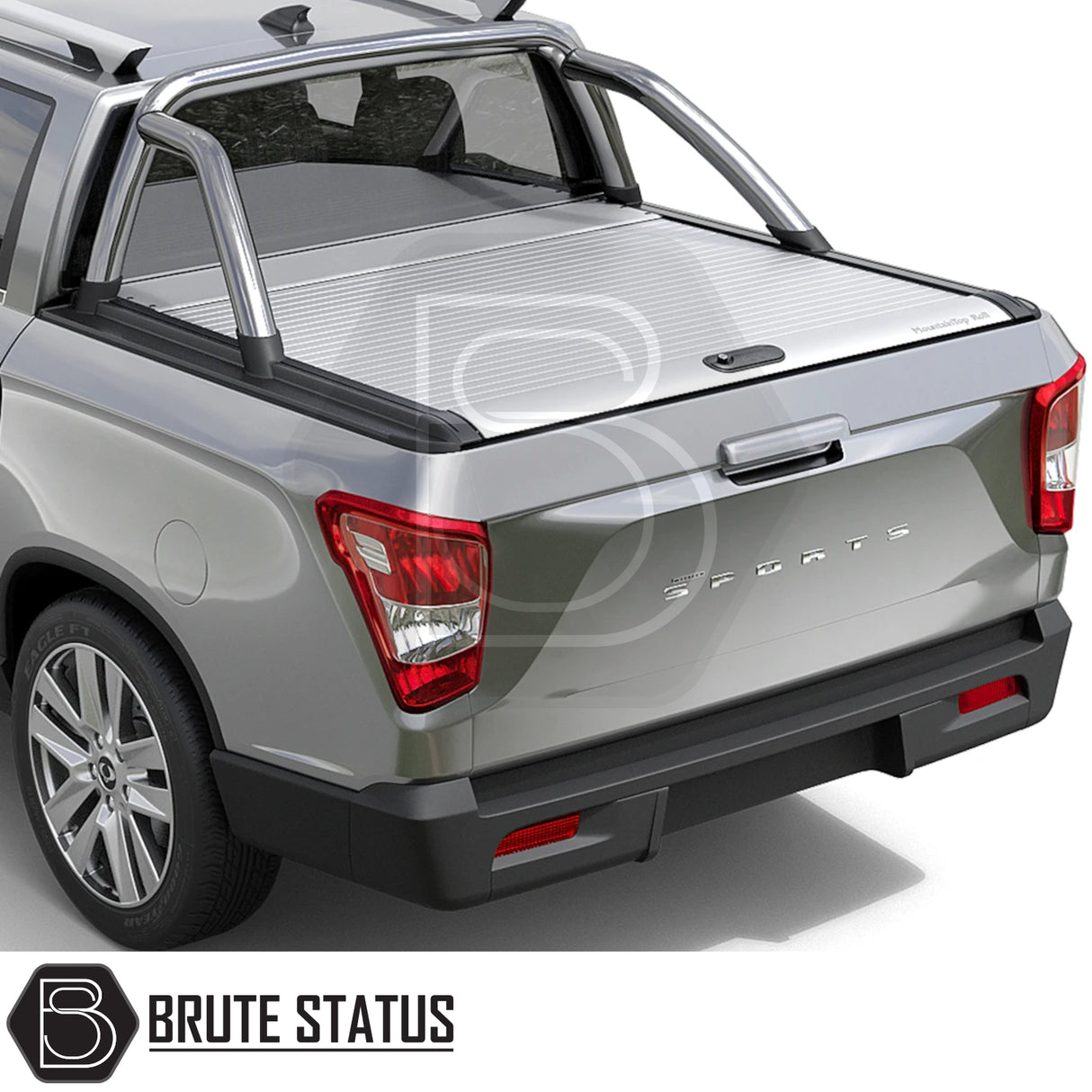 Ssangyong Musso 2018+ Mountain Top Tonneau Cover Roller Shutter (Silver)