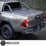 Toyota Hilux 2016+ MK8, MK9 Mountain Top Tonneau Cover Roller Shutter (Black)
