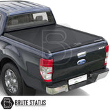 Ford Ranger 2012-2022 T6, T7, T8 Mountain Top Tonneau Cover Roller Shutter (Black)