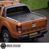 Ford Ranger 2012-2022 T6, T7, T8 Wildtrak Mountain Top Tonneau Cover Roller Shutter (Black)