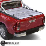 Toyota Hilux 2016+ MK8, MK9 Mountain Top Tonneau Cover Roller Shutter Cargo Carrier Cross Bars (Silver)