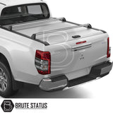 Fiat Fullback/ Mitsubishi L200 2015-2021 Series 5, Series 6 Mountain Top Tonneau Cover Roller Shutter Cargo Carrier Cross Bars (Black)