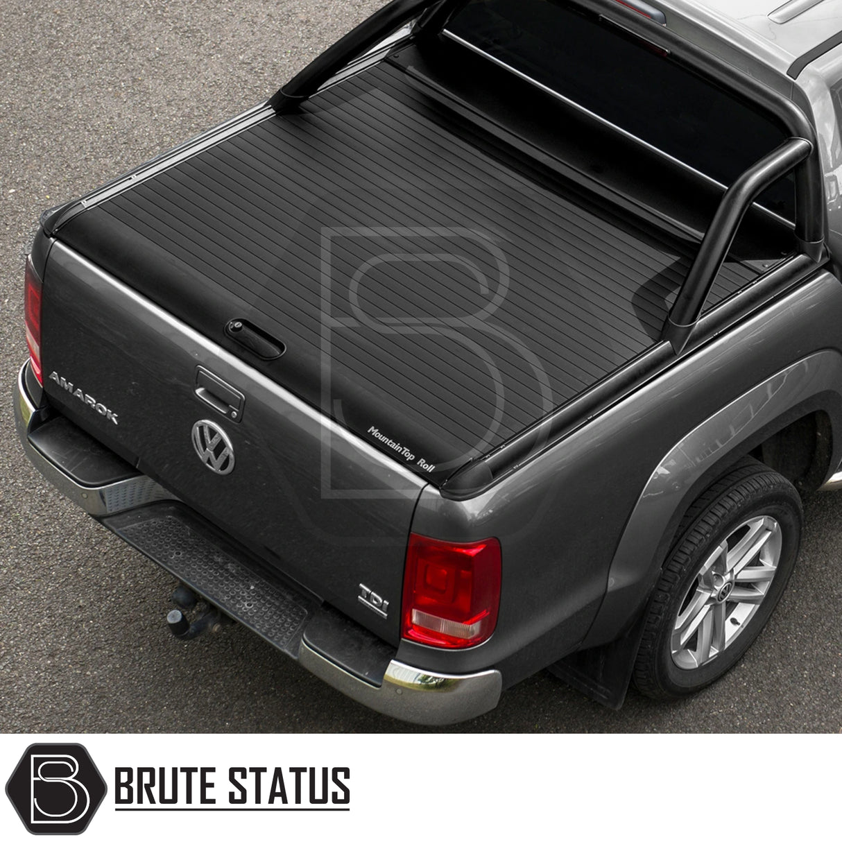 Volkswagen Amarok 2010-2022 Mountain Top Tonneau Cover Roller Shutter (Black)