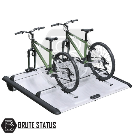 Ssangyong Musso 2018+ Mountain Top Tonneau Cover Roller Shutter Cargo Carrier Cross Bars (Silver)