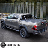 Toyota Hilux 2016+ MK8, MK9 Mountain Top Tonneau Cover Roller Shutter (Black)