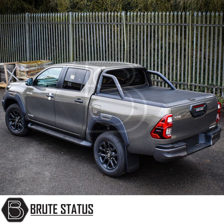 Toyota Hilux 2016+ MK8, MK9 Mountain Top Tonneau Cover Roller Shutter (Black)