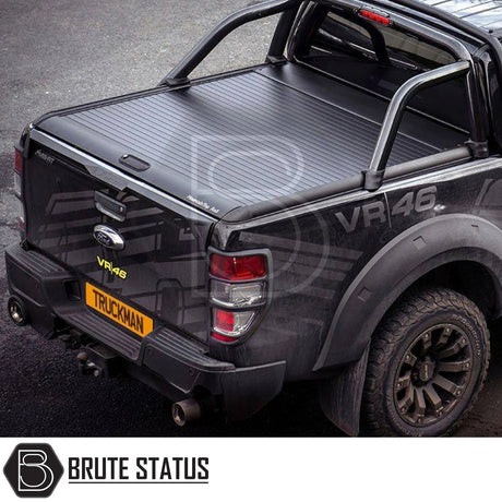 Ford Ranger 2012-2022 T6, T7, T8 Mountain Top Tonneau Cover Roller Shutter (Black)