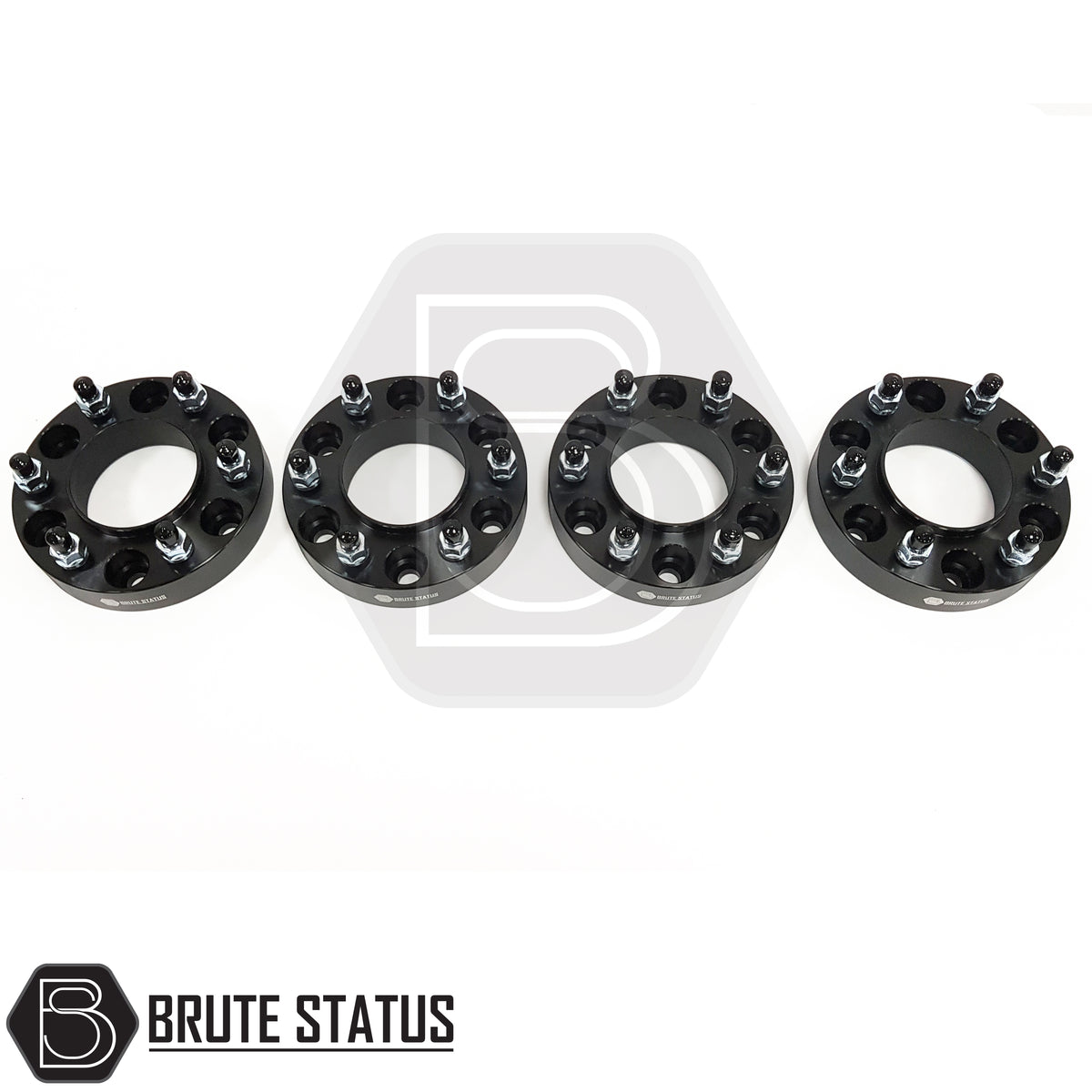 35mm hub centric alloy wheel spacers for Ford Ranger 2012+ with 6x139.7 bolt pattern 93.1mm centre bore and pre-installed studs.