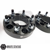 Ford Ranger 2012 Onwards 35mm wheel spacer kit with four hub centric 6061-T6 aluminium spacers 6x139l7 PCD studs and wheel nuts. 