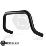 black bull/nudge bar for the mitsubishi l200 2006-2014 pickup truck, showcasing its rugged design and protective build
