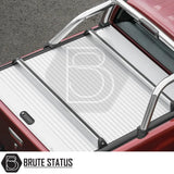 Ford Ranger 2012-2022 T6, T7, T8 Mountain Top Tonneau Cover Roller Shutter Cargo Carrier Cross Bars (Silver)