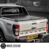 Ford Ranger 2012-2022 T6, T7, T8 Wildtrak Mountain Top Tonneau Cover Roller Shutter (Black)