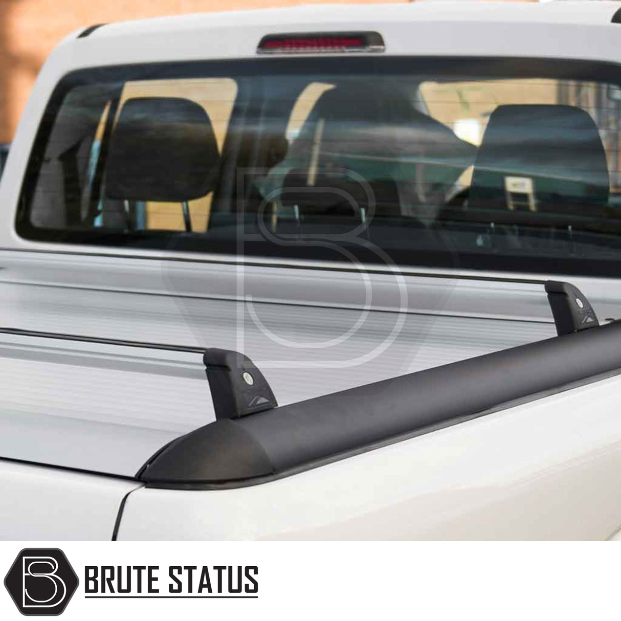 Fiat Fullback/ Mitsubishi L200 2015-2021 Series 5, Series 6 Mountain Top Tonneau Cover Roller Shutter Cargo Carrier Cross Bars (Black)