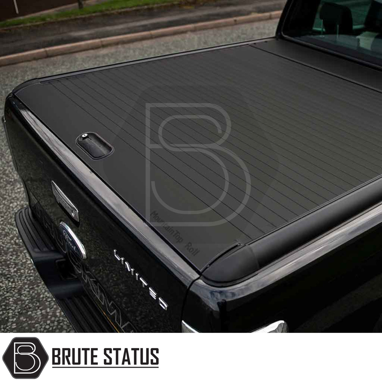 Ford Ranger 2012-2022 T6, T7, T8 Mountain Top Tonneau Cover Roller Shutter (Black)