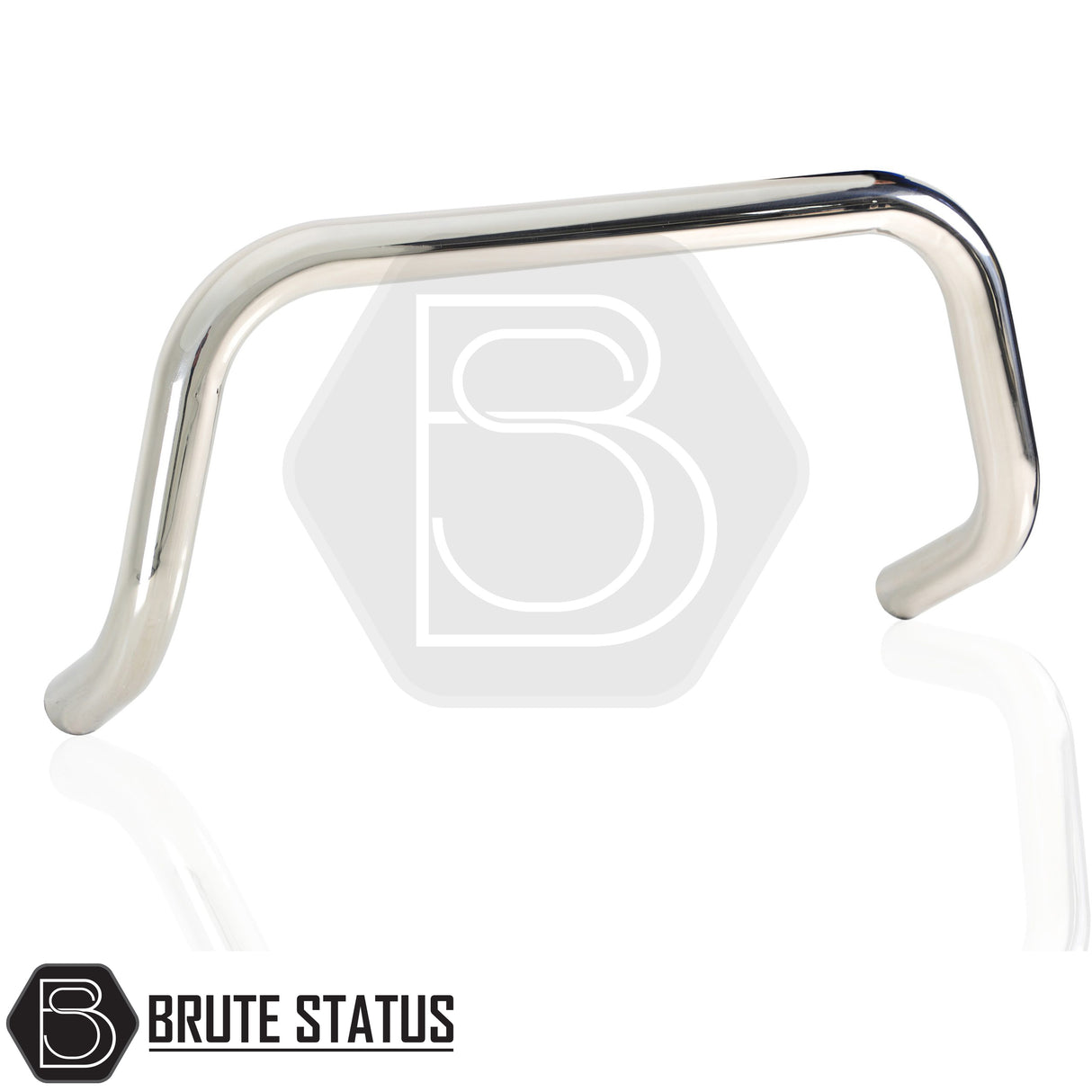 chrome bull/nudge bar for the TOYOTA HILUX 2016-2020 pickup truck, showcasing its rugged design and protective build