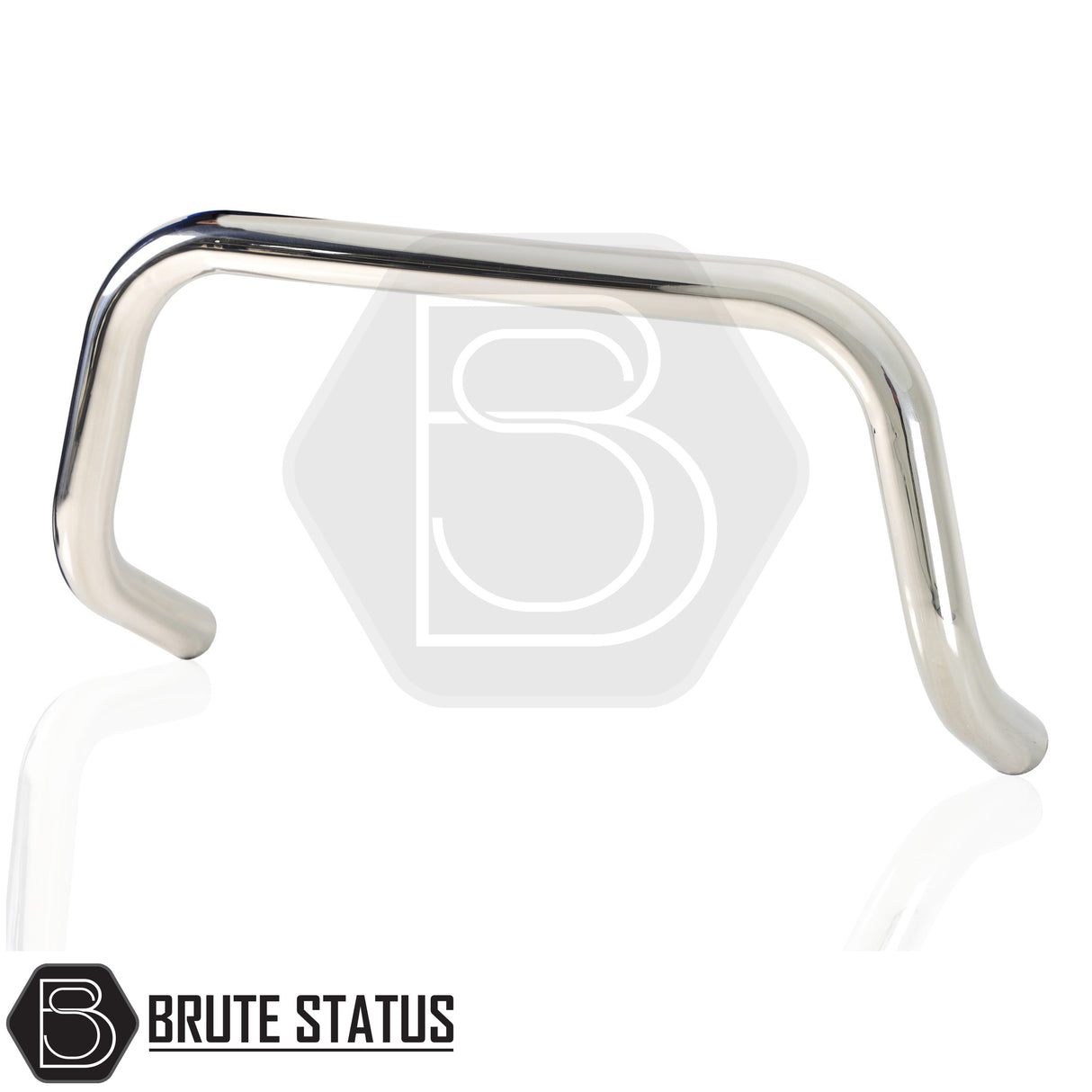 chrome bull/nudge bar for the TOYOTA HILUX 2016-2020 pickup truck, showcasing its rugged design and protective build