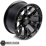 Premium Hawke AWD 6YR wheels in gloss or matte black with 6x139.7 bolt pattern for off-road and utility vehicles