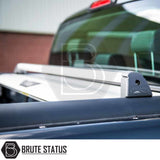 Ford Ranger 2012-2022 T6, T7, T8 Mountain Top Tonneau Cover Roller Shutter Cargo Carrier Cross Bars (Silver)