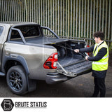 Toyota Hilux 2016+ MK8, MK9 Mountain Top Tonneau Cover Roller Shutter (Black)