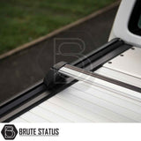 Fiat Fullback/ Mitsubishi L200 2015-2021 Series 5, Series 6 Mountain Top Tonneau Cover Roller Shutter Cargo Carrier Cross Bars (Black)