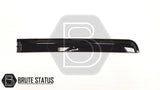 Mercedes X-Class 2017-2020 Window Deflector Sun Shade, featuring sleek black acrylic design with full-length 3M adhesive, offering durability and aerodynamic style.
