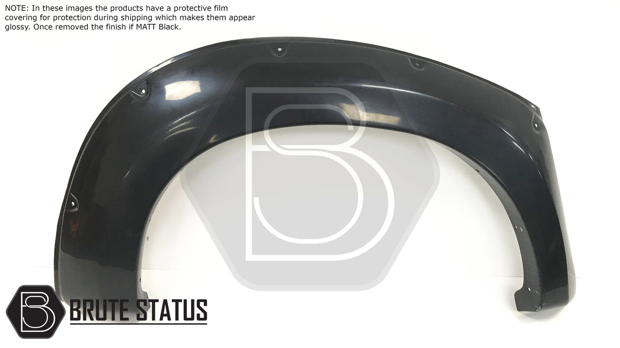 Isuzu D-Max 2012-2015 Wide Arch Kit (Fender Flares) featuring durable ABS plastic with sleek design and stainless steel accents.