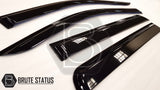 Mercedes X-Class 2017-2020 Window Deflector Sun Shade, showcasing a sleek, aerodynamic design, crafted from high-quality acrylic for durability and optimal rain protection.