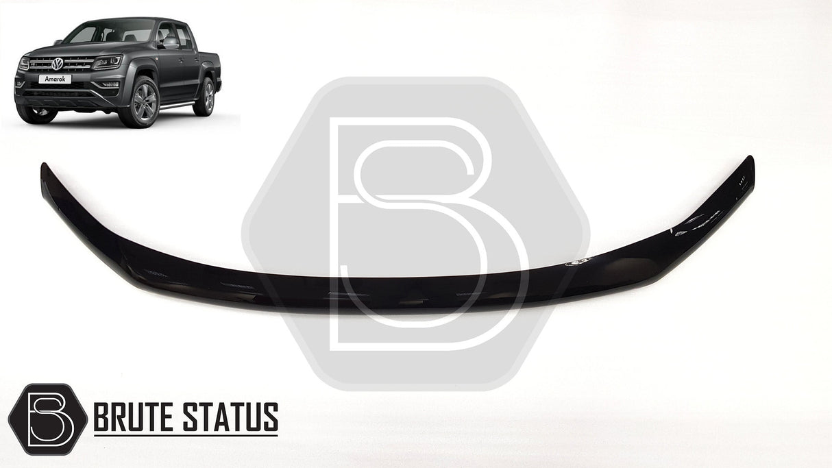VW Amarok 2010-2022 Bonnet Guard Stone Deflector/Protector, premium acrylic, protects bonnet from bugs and stones, easy to fit, durable, scratch-resistant, aerodynamic design.
