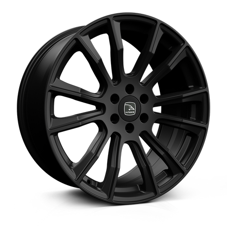 Hawke Wheels Denali alloy rim, showcasing a sleek design with a white logo, ideal for truck customization. Size: 20x9, offset: ET40.