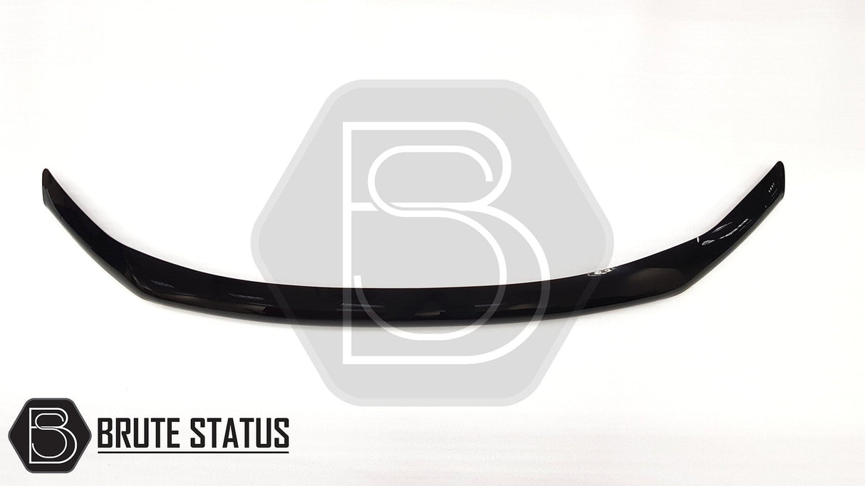 VW Amarok 2010-2022 Bonnet Guard Stone Deflector/Protector, durable acrylic guard, protects bonnet, easy fit, includes brackets, scratch-resistant, suits Amarok V6 models.