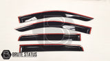 Isuzu D-Max 2012-2021 Window Deflector Sun Shade, featuring durable black acrylic, aerodynamic design, and full-length 3M adhesive for secure, stylish installation.