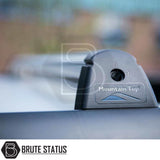 Ford Ranger 2012-2022 T6, T7, T8 Mountain Top Tonneau Cover Roller Shutter Cargo Carrier Cross Bars (Silver)