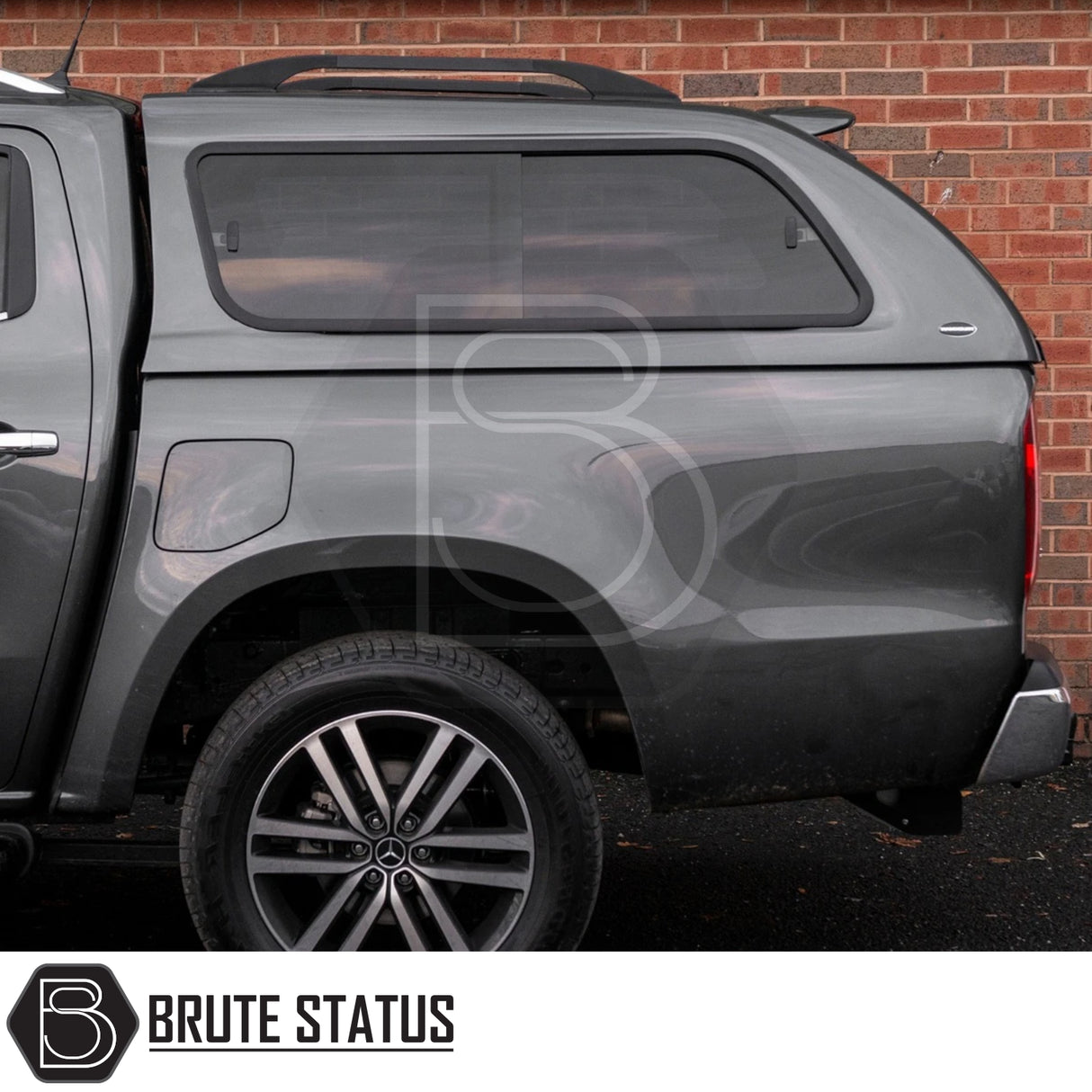 Mercedes X-Class 2017-2020 Truckman GLS Hardtop Canopy - Remote Locking & Roof Bars